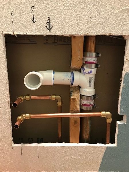 a picture showing a plumbing system for the plumbing option.